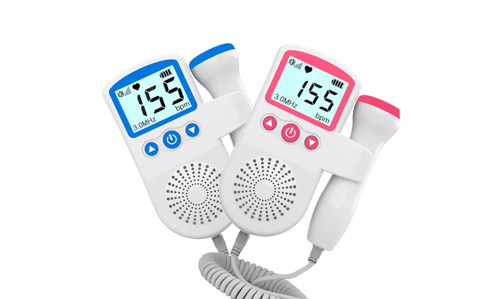 Fetal Doppler Portable Handheld Ultrasound Monitor for Pregnancy Baby Heartbeat - Primary Image