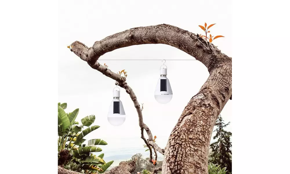 12W  Solar Powered LED Bulb- 3 Pack  - Second Medium