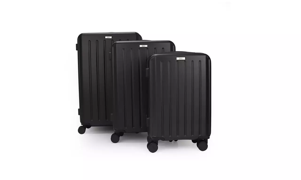 3-Piece Hardside Luggage Set with 360 Dual Spinner Wheels and Combo Lock