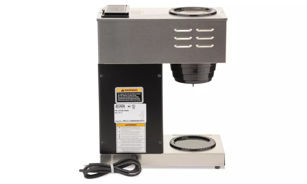 Bunn O Matic Vpr 2 Burner Pourover Coffee Brewer,Stainless Steel/Black - Second Medium