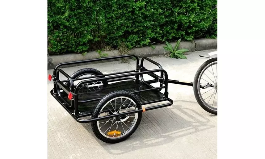 Online Gym Shop CB15973 Bicycle Bike Cargo & Luggage Trailer - Second Medium