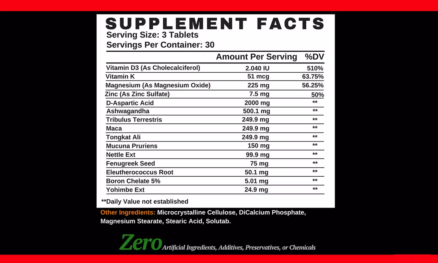 Angry Supplements Monster Test Maxx, Nitric Oxide Booster, PM Sleep Aid Combo