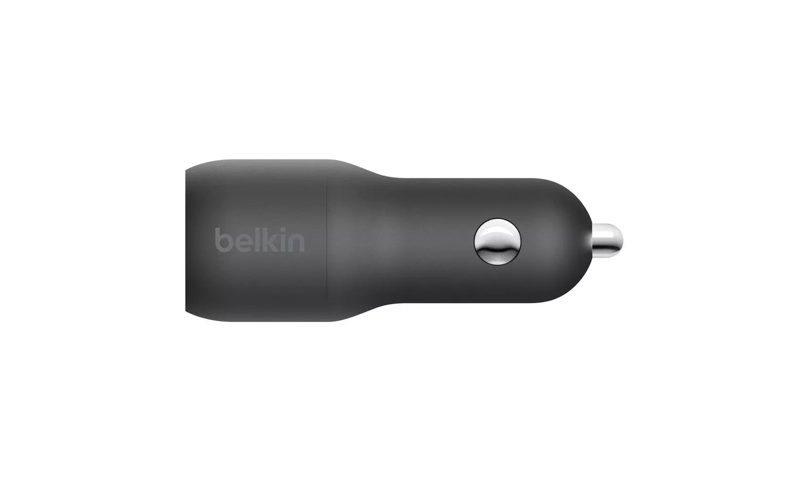 Belkin Dual USB Car Charger - 2 12W USB-A Ports with Fast Charging Type C Cable