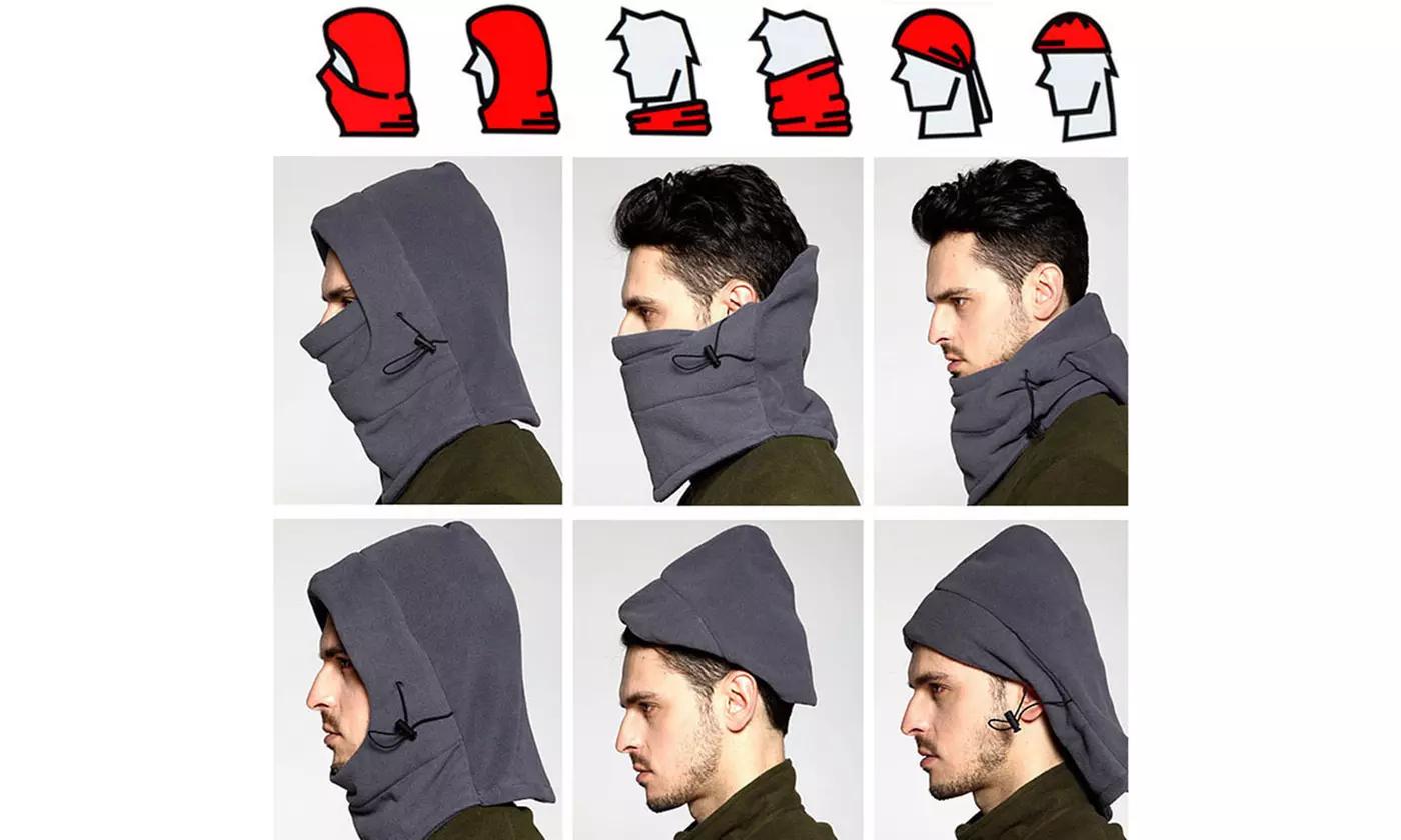 Warm Fleece Balaclava Ski Bike Full Face Mask Neck Warmer Winter Cap