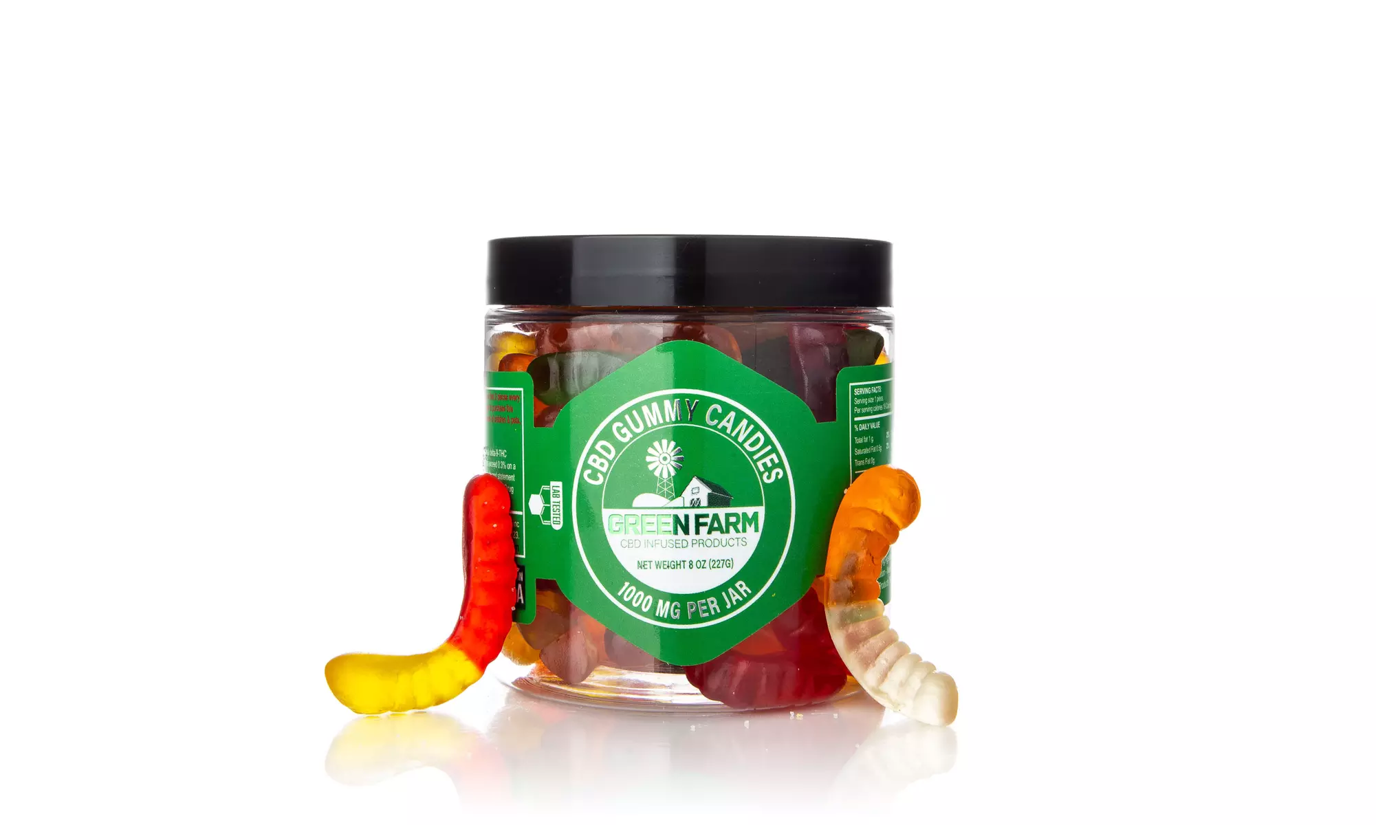 Clear Gummies Infused with Organic CBD (500MG - 5000MG) From Green Farm