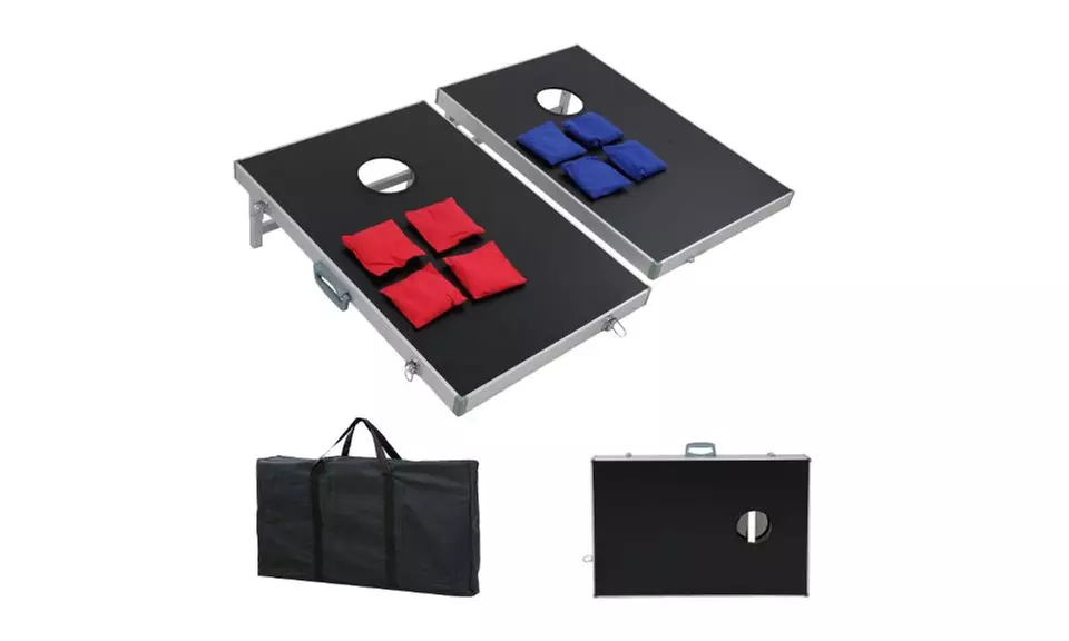 CornHole PRO Regulation Size Bean Bag Toss Game Superior Aluminum Frame Design - Primary Image