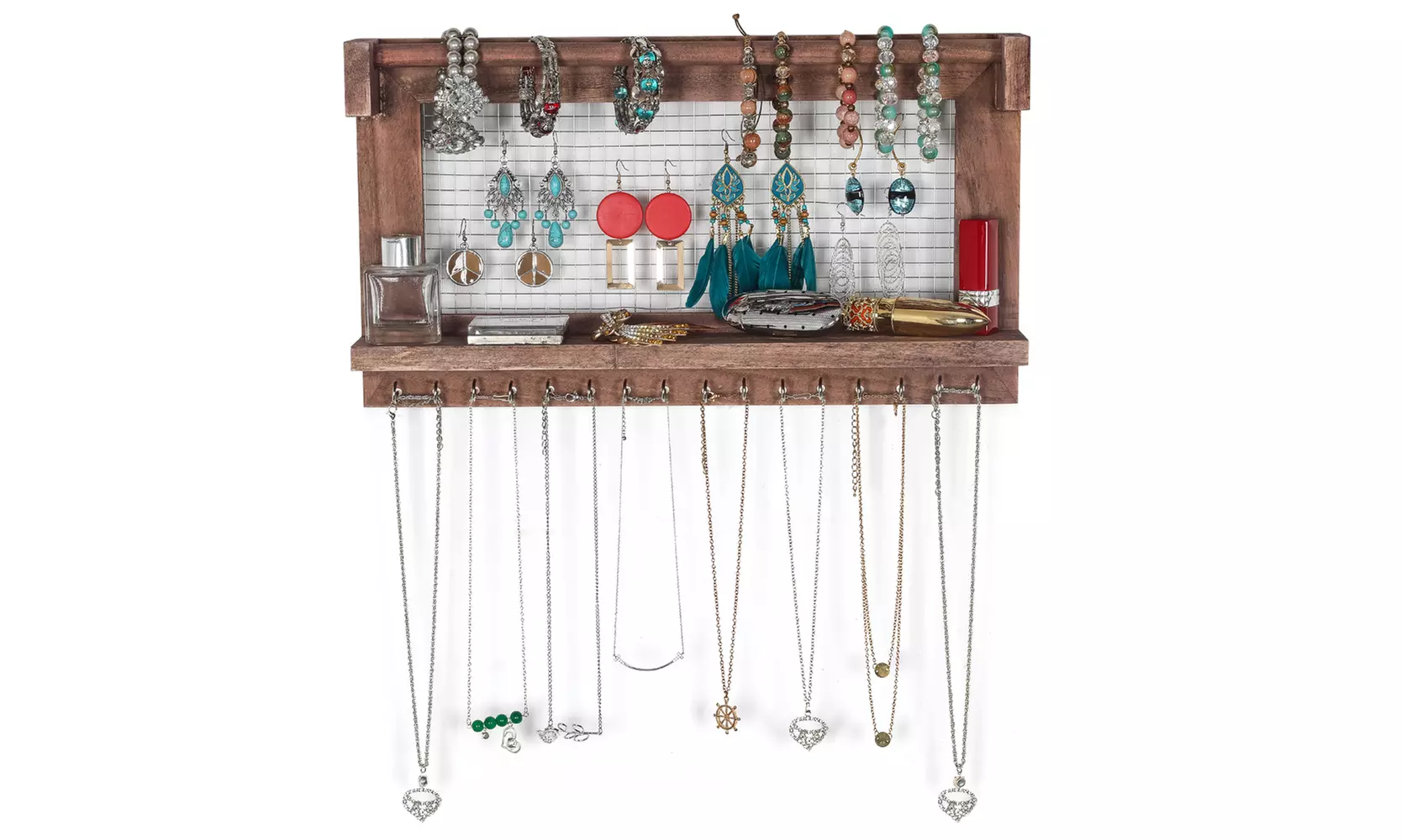 Wall Mounted Jewelry Wall Organizer - Primary Image