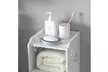 3-Tier White Locker Organizer Bathroom Storage Cabinet  - Second Medium