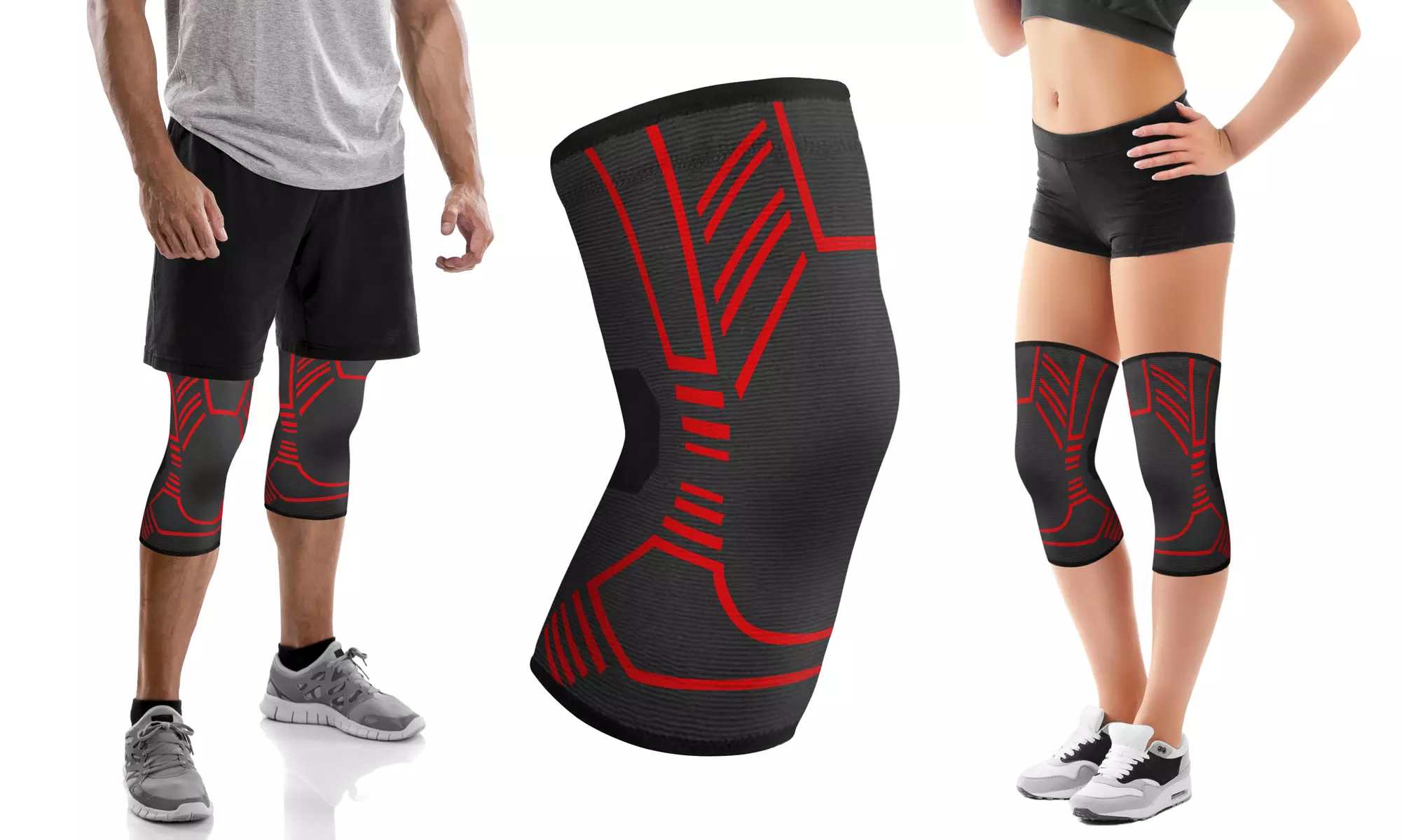 DCF Targeted Knee Compression Sleeve Support (1-Pair)