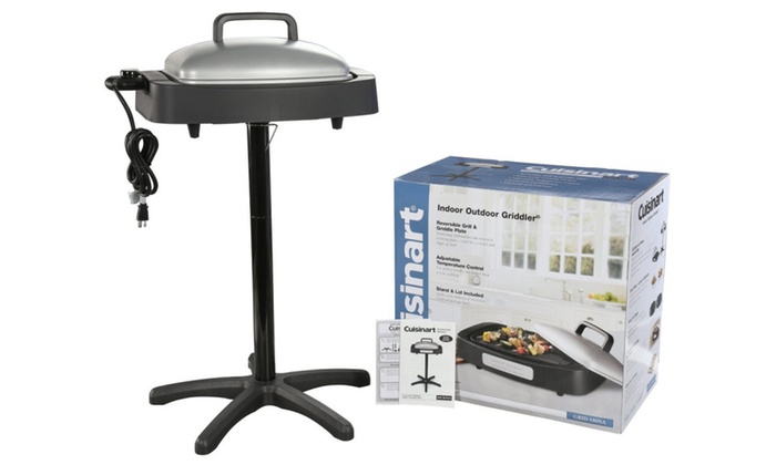Cuisinart Grid 180sal Indoor Outdoor Grill Black Groupon Cuisinart Grid 180sal Indoor Outdoor