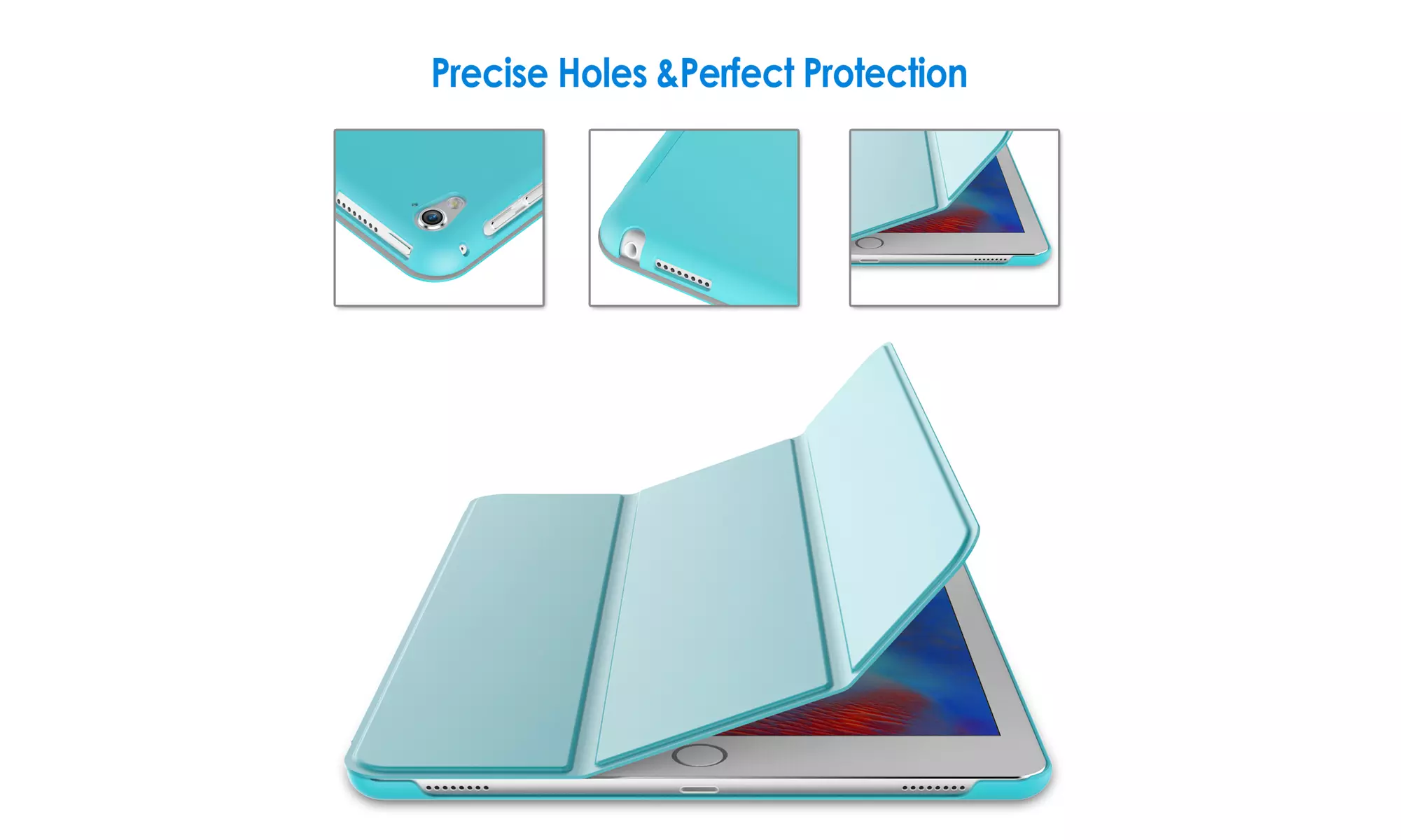 JETech Case for iPad Pro 9.7-Inch 2016 Model, Smart Cover Auto Wake/Sleep