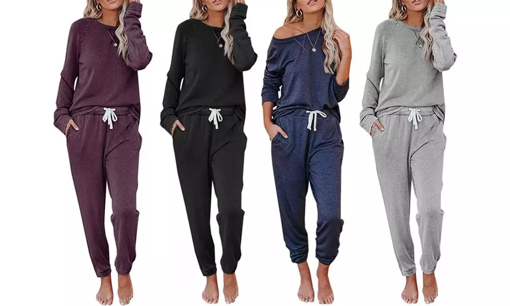Leo Rosi Women's Taylor Long Sleeve and Jogger Lounge Set (S-2XL) - Primary Image
