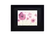Sheila Golden 'Purple Poppies' Matted Black Framed Art - Second Medium