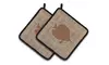 Carolines Treasures BB1023-BL-BN-PTHD Fish - Tang Fish Faux Burlap & Brown Pair 