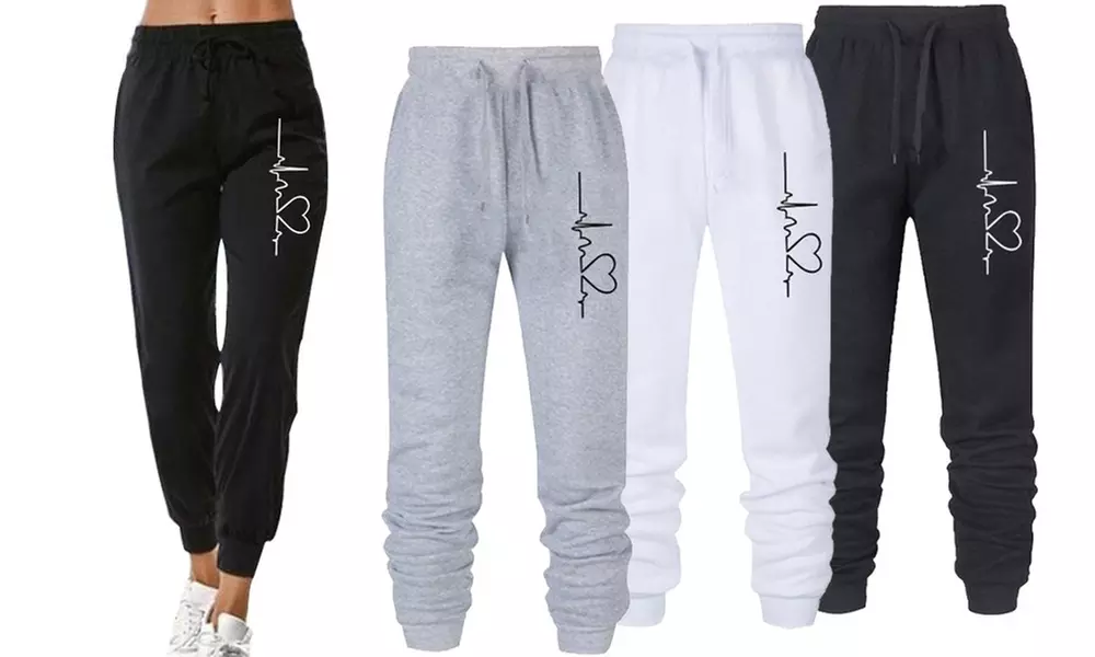 Women's Heartbeat Joggers (S-2X)   Sweatpants by Leo Rosi - Primary Image