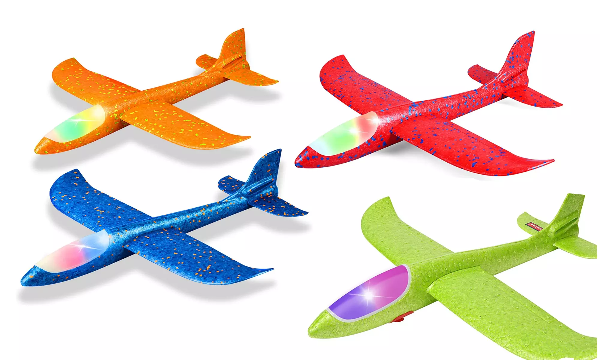 Large Lighted Foam Super Glider Airplane Toy  (2-Pack) - Primary Image
