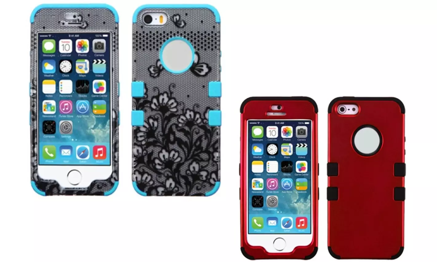New Iphone7, 7plus,se, 5s, 4s, 6s Hybrid Hard Shockproof Protective Cover - Primary Image