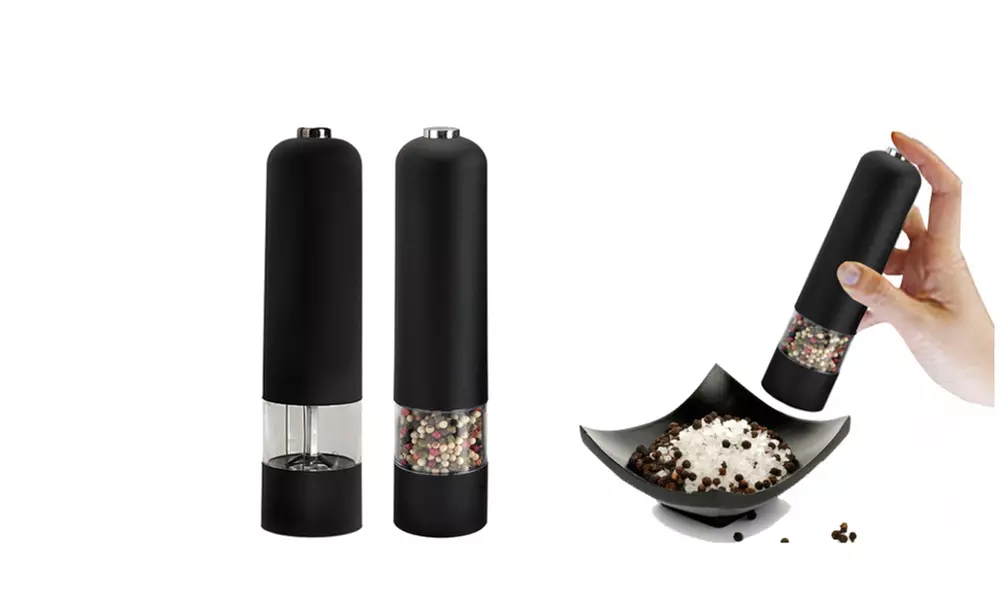 Elegant Battery-Powered Pepper And Herb Grinder - 2pack - Primary Image
