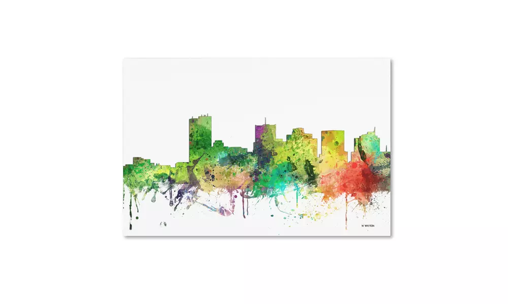 Marlene Watson 'Phoenix Arizona Skyline SP' Canvas Art - Primary Image