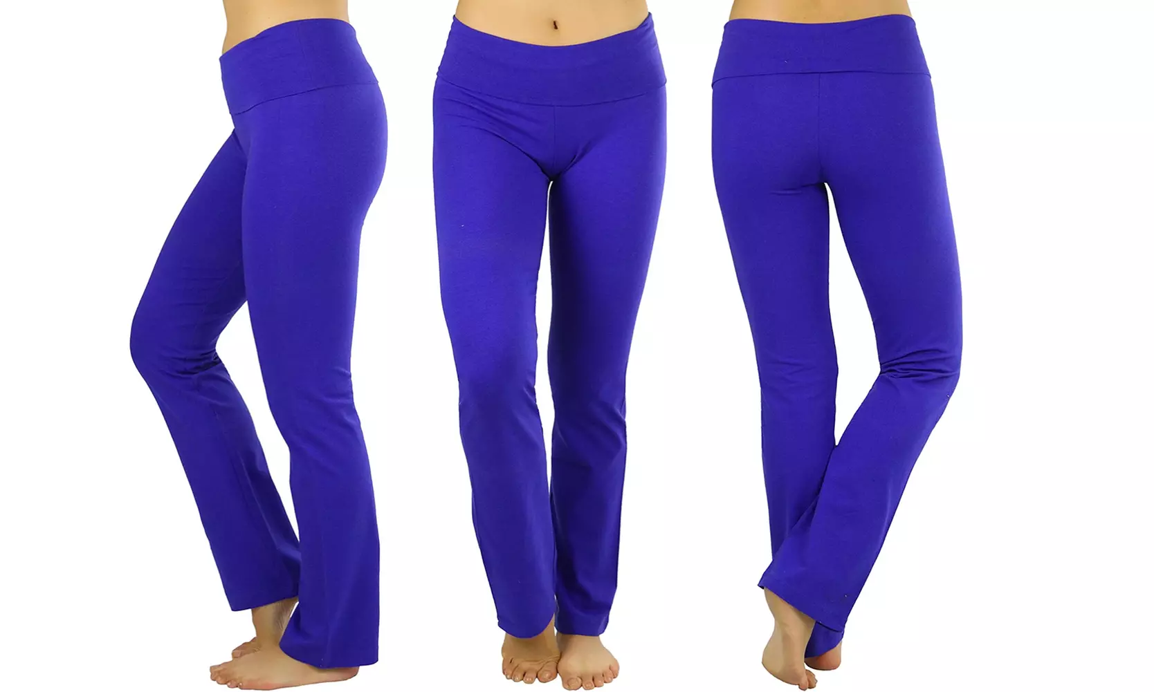 Women's Low Rise Sweatpants w/Fold-Over Waistband - Second Medium