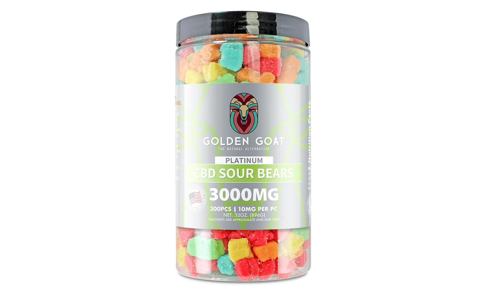 3000MG - 12,000MG Premium Grade CBD Infused Gummies by Golden Goat