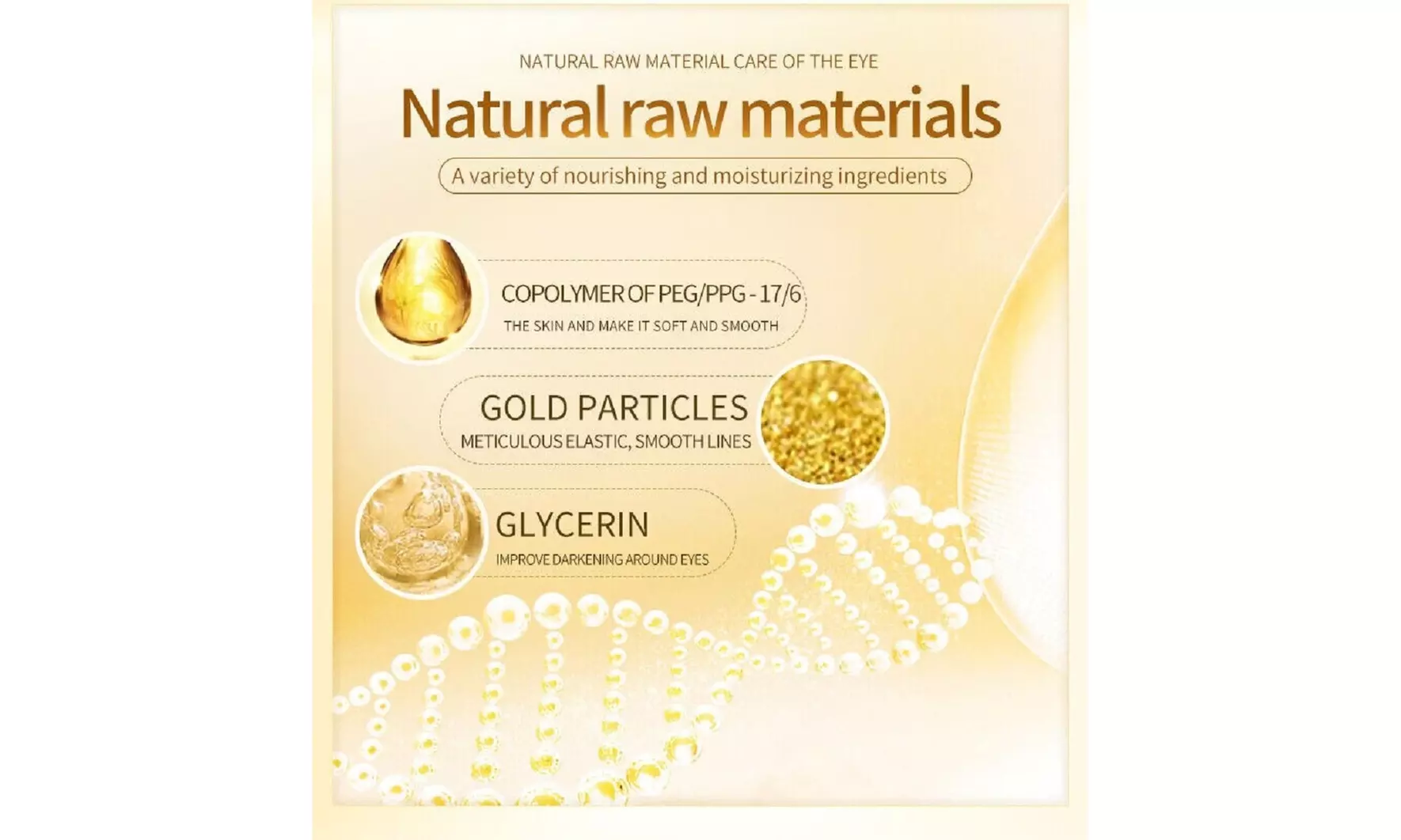 24K Gold Eye Cream Reduce Eye Bags , Puffiness Anti Wrinkle , Aging, Dark Circle