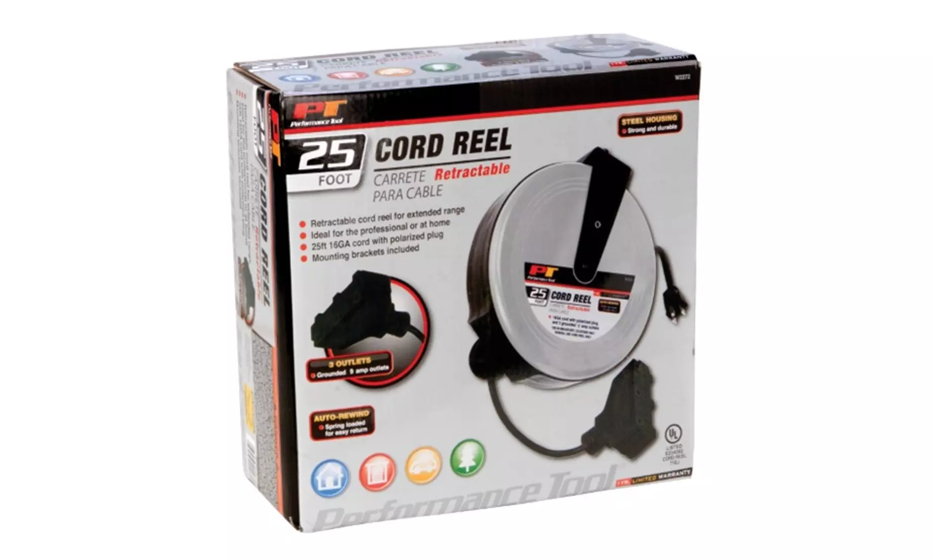 Performance Tool Retractable Cord Reels (20ft or 25ft Range) - Primary Image