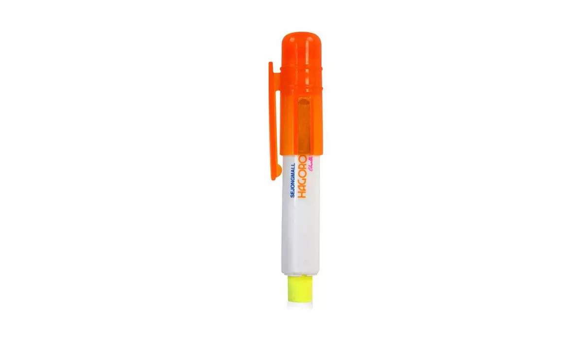 HAGOROMO Chalk Holder with Magnet Attached Orange Cap and Chalk - Primary Image