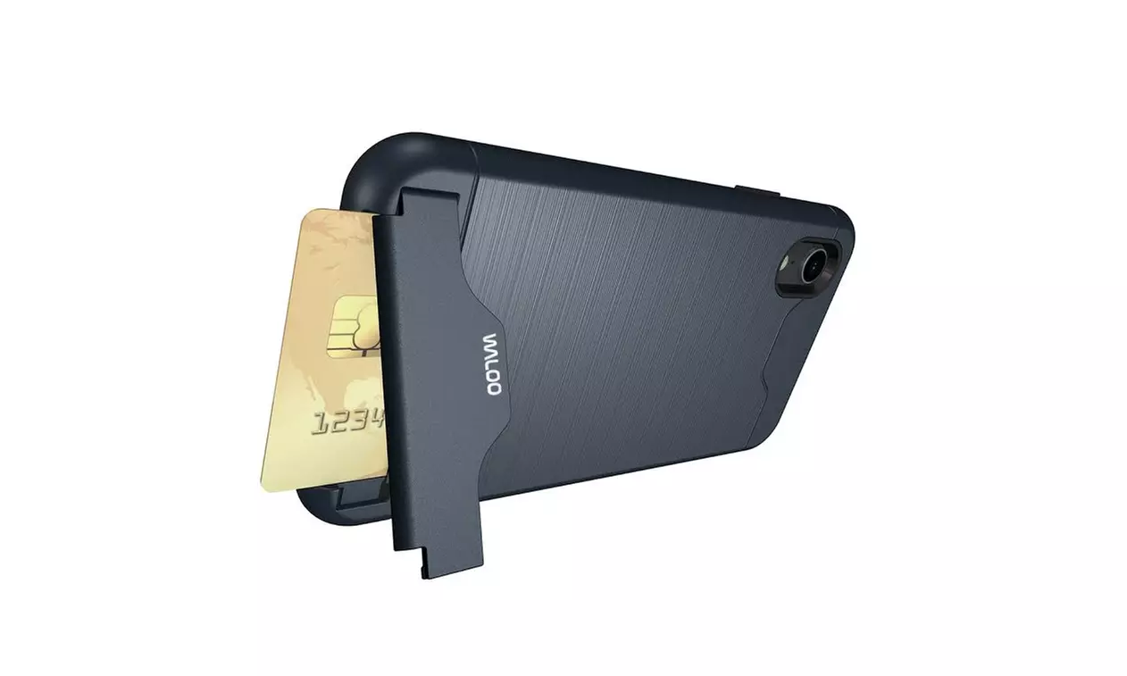 Waloo Brushed Kickstand Case for iPhones 