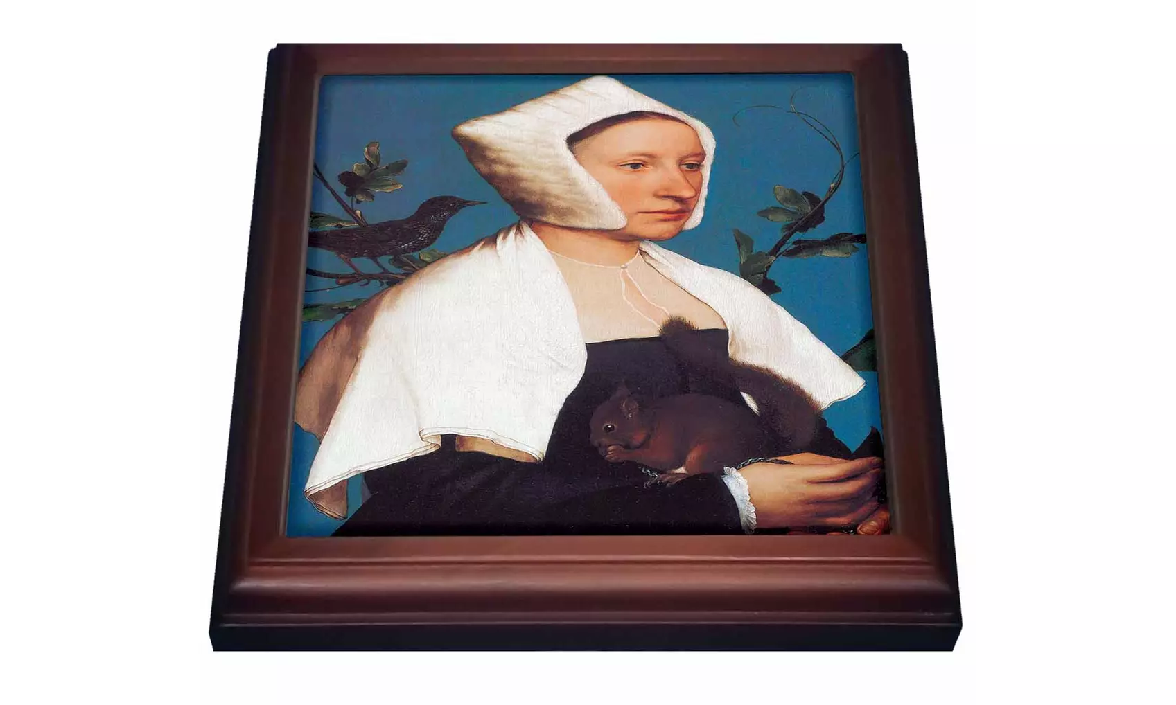 A Lady with a Squirrela Starling by Hans Holbein the Younger - Primary Image