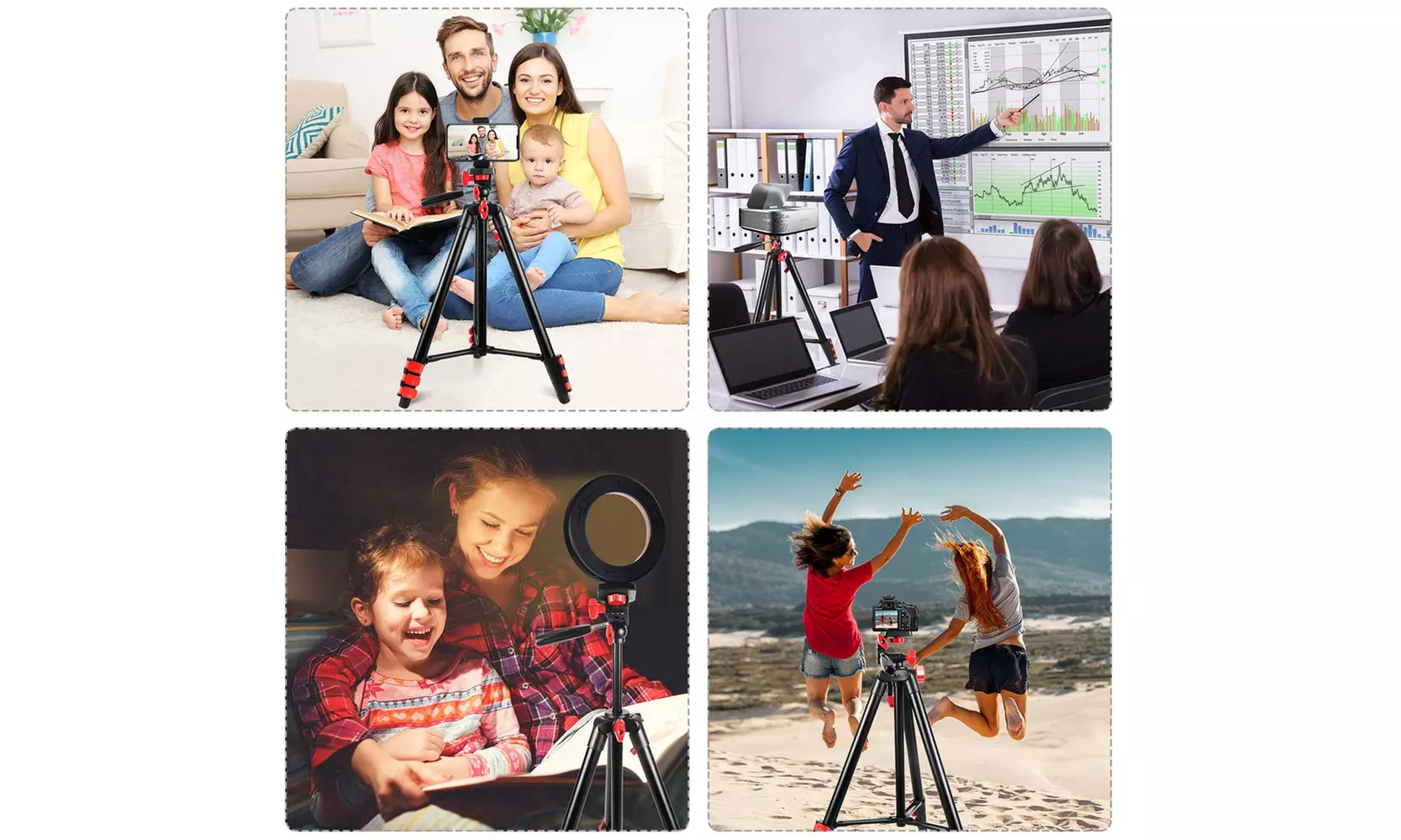 Aluminum Lightweight Portable Phone Camera Tripod - Image 5