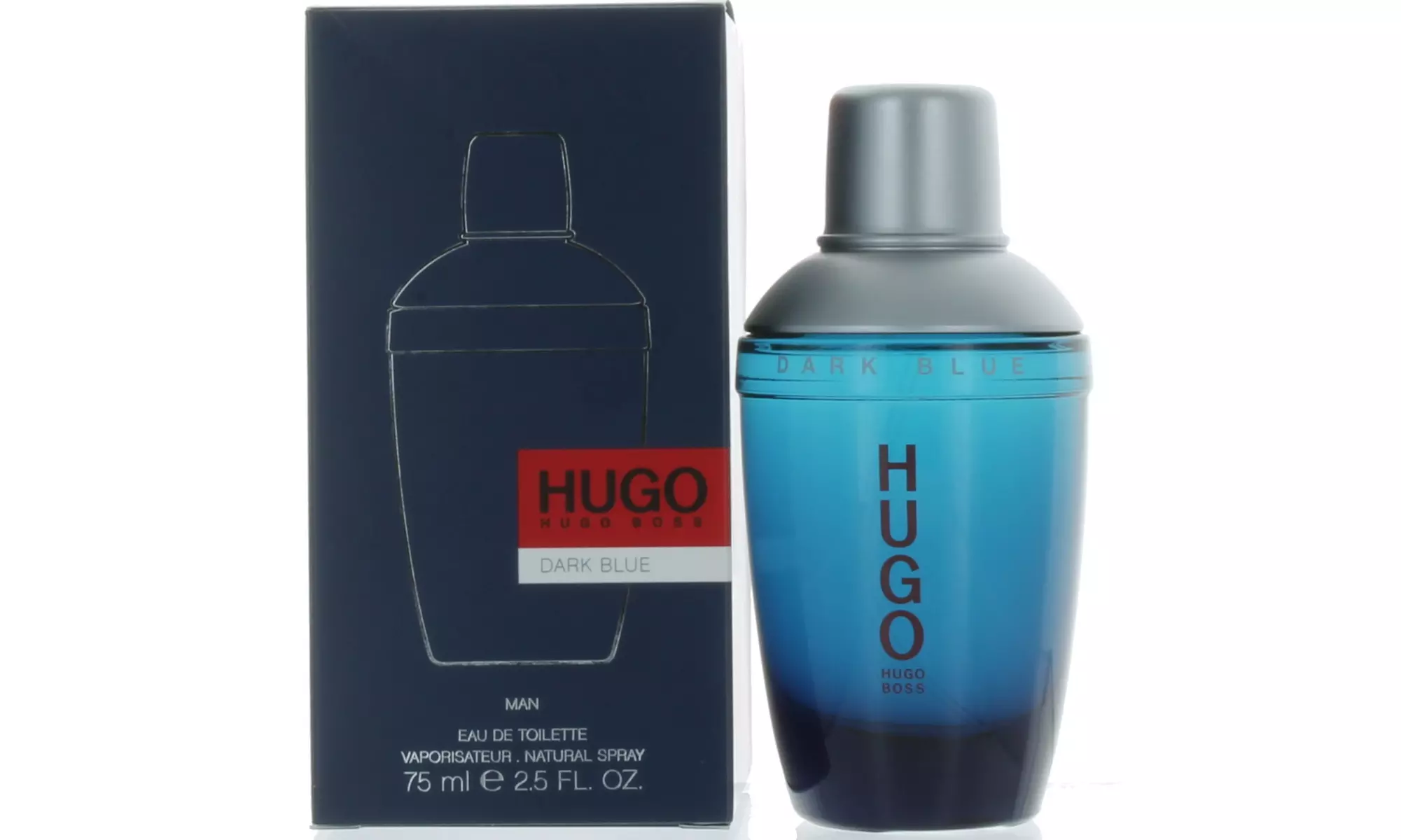 Hugo Boss Dark Blue EDT Spray for Men 2.5 Fl. Oz.