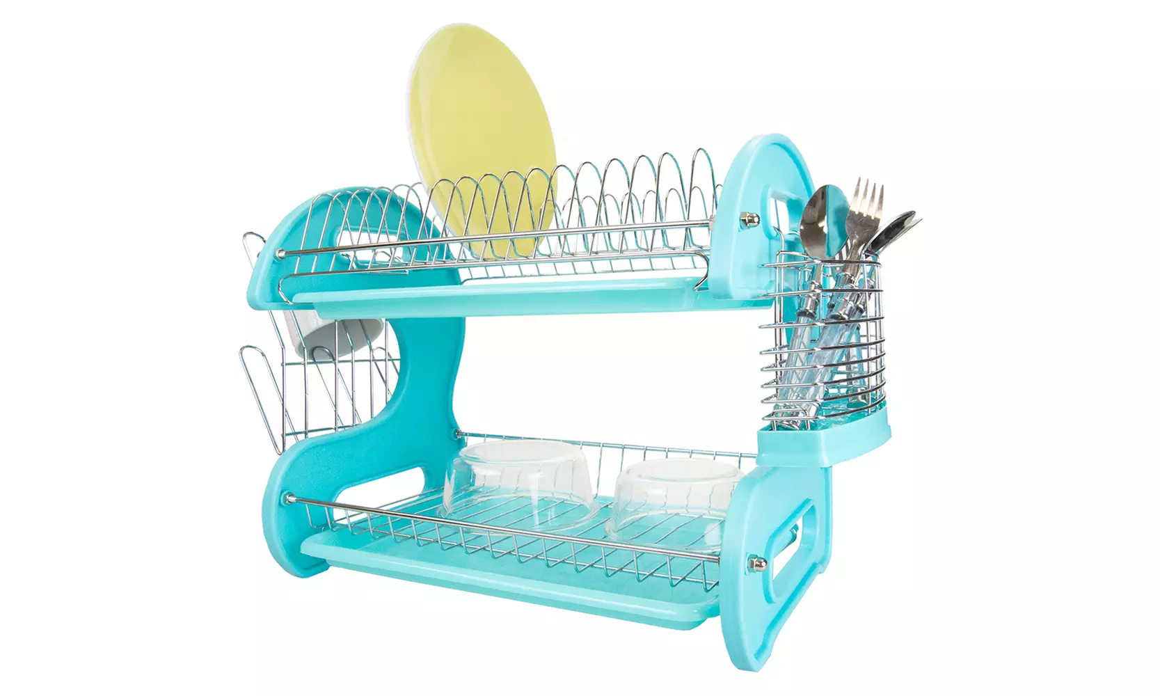 Heritage Houseware 2 Tier Plastic Dish Drainer - Primary Image