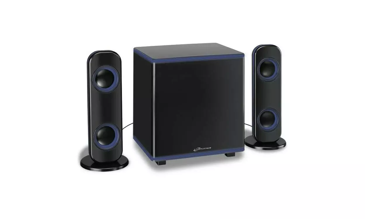 iLive 2.1-Channel Bluetooth Home Music Speaker System with LED Lights - Primary Image