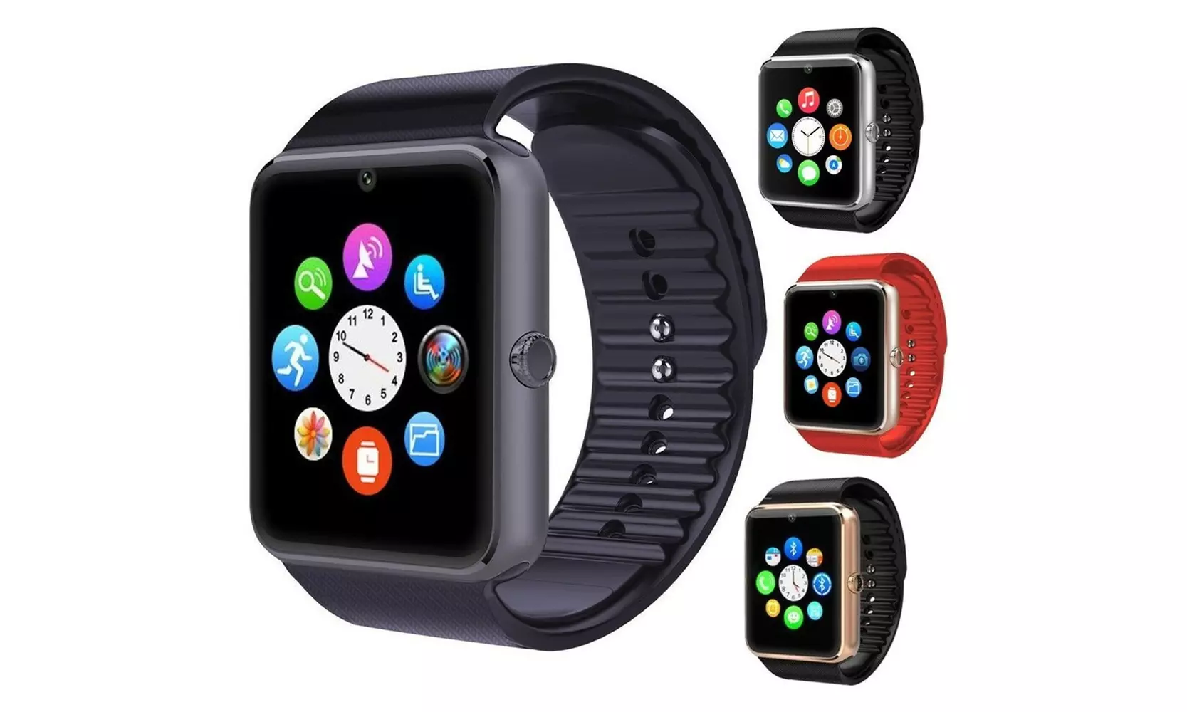 Bluetooth Smart Watch hiPone 7 8 PLUS X XS XR Samsung S7 S8 S9 Edge Note 8 9 - Primary Image