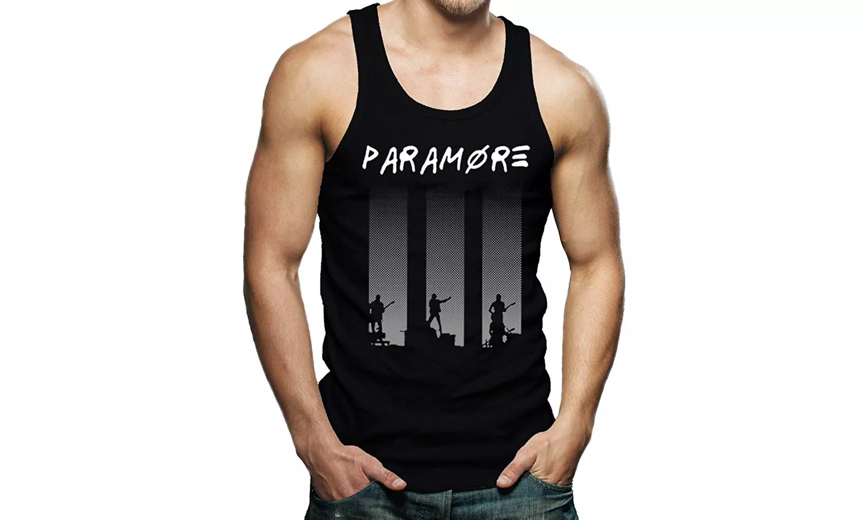Paramore Rock Punk Emo Butterfly Band Logo Men's Shirt Tank Top - Primary Image
