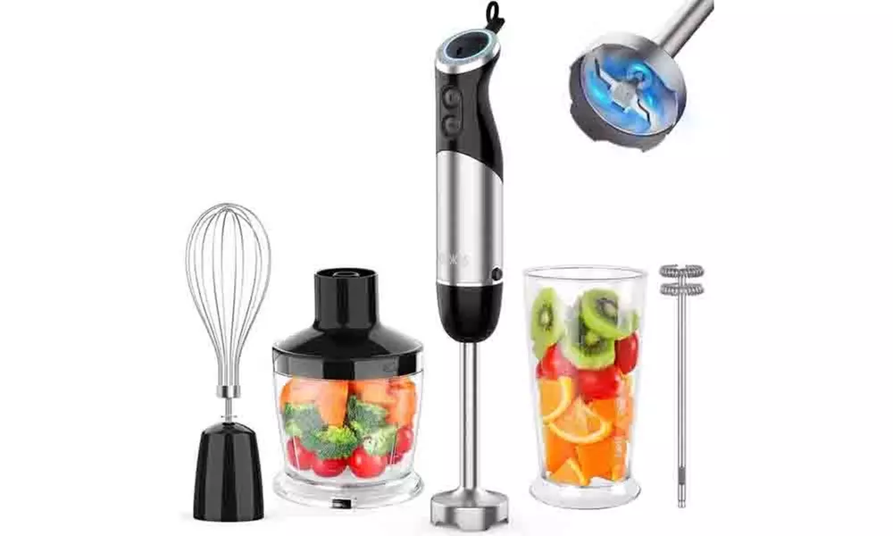 Immersion Blender Handheld, 12-Speed 5 in 1 Hand Mixer Stick Blender - Primary Image