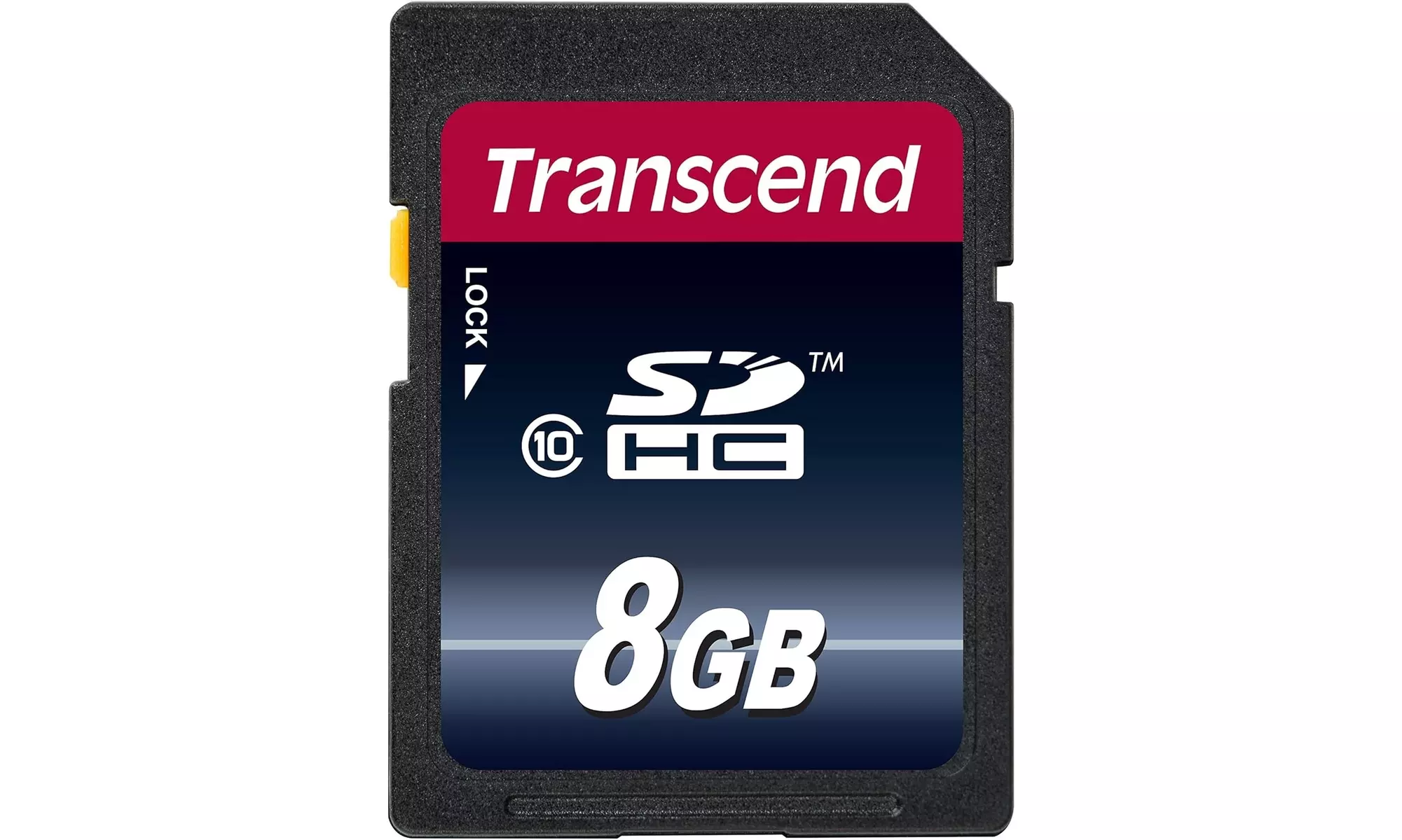 Transcend 8GB Class 10 SDHC Card - Primary Image