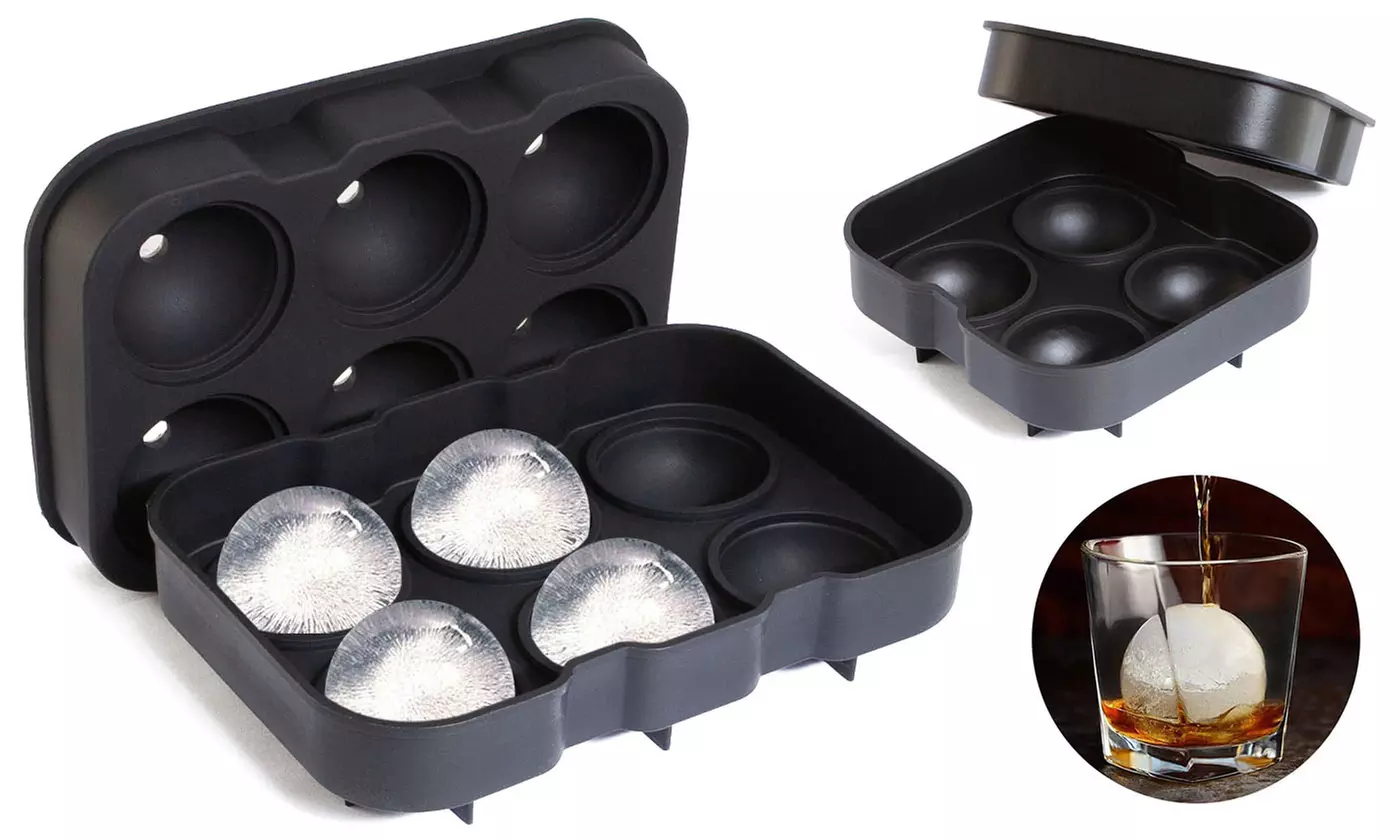 Easy Release Ice Ball Mold Silicone Ice Cube Tray Large Sphere Mold