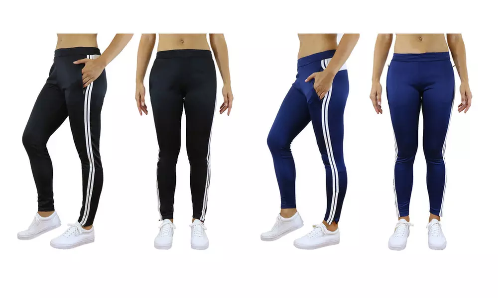 Women's Track Pants with Contrast Stripes (2-Pack) - Image 5