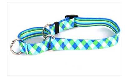 Yellow Dog Design H-BSGS101SM Blue and Green Argyle Roman Harness 