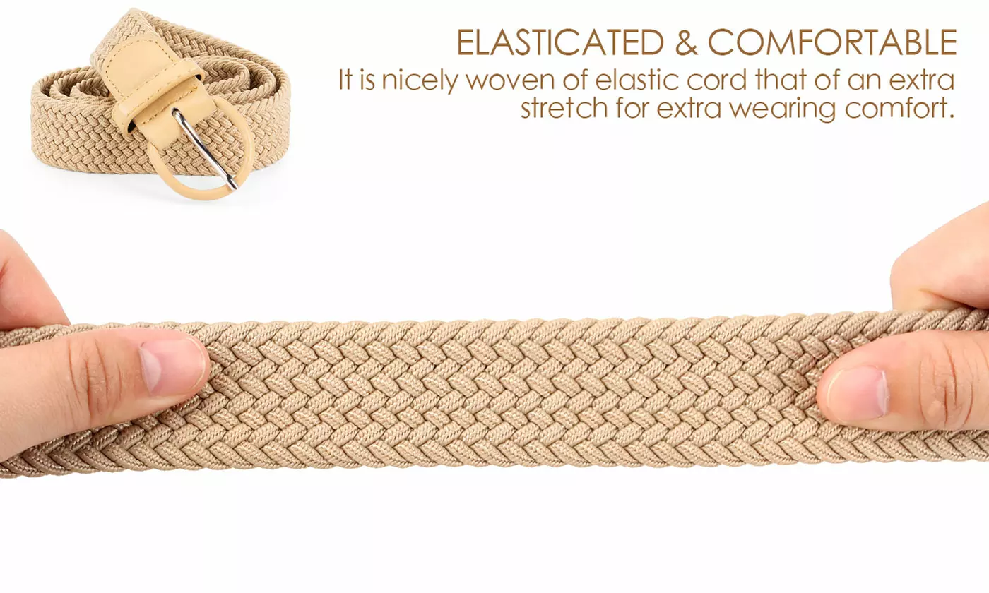 Women's Elastic Braided Woven Belt