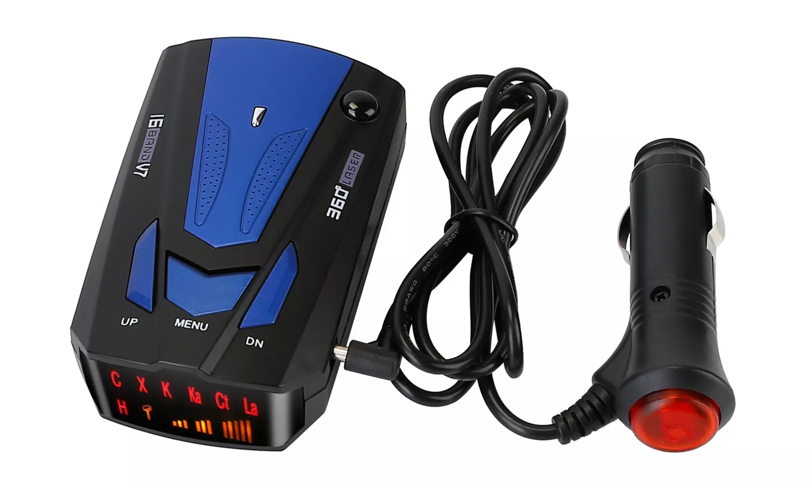 iMounTEK 360-Degree V7 Radar Detector with Voice Alert & 16-Band Speed Detection