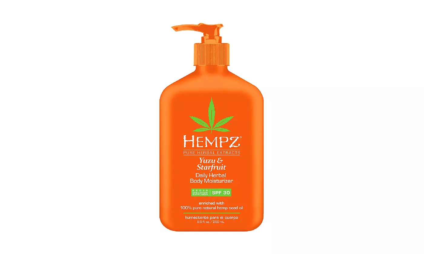 Hempz Yuzu & Starfruit Daily Herbal Moisturizer with SPF 30, 8.5 oz - Primary Image