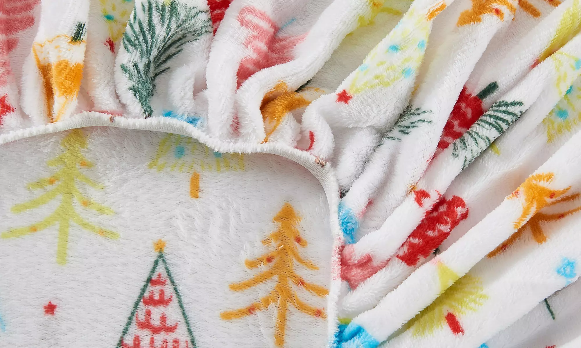 Ultra Soft Velvet Plush Printed Bed Sheet Set