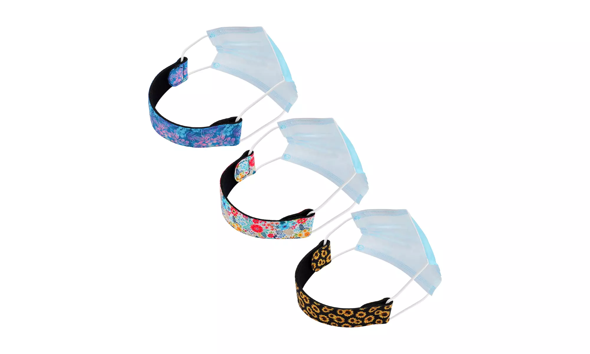 3Pack Face Mask Strap Extender Comfortable Mask Extender for Relief Ear Pain - Second Medium