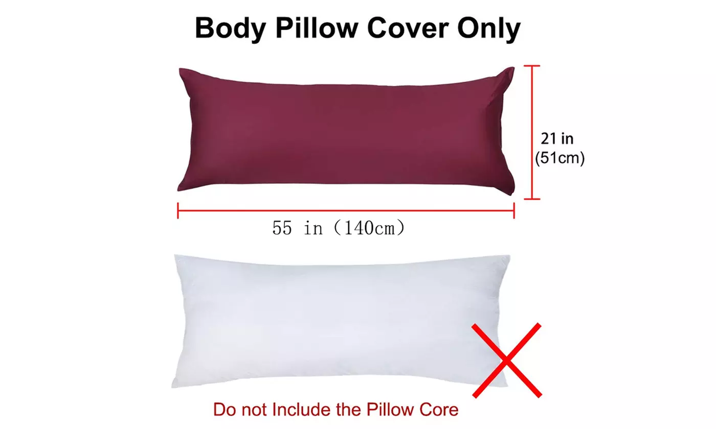 Body Pillow Cover Cotton Fabric Envelope Closure Long Body Pillow Pillowcase