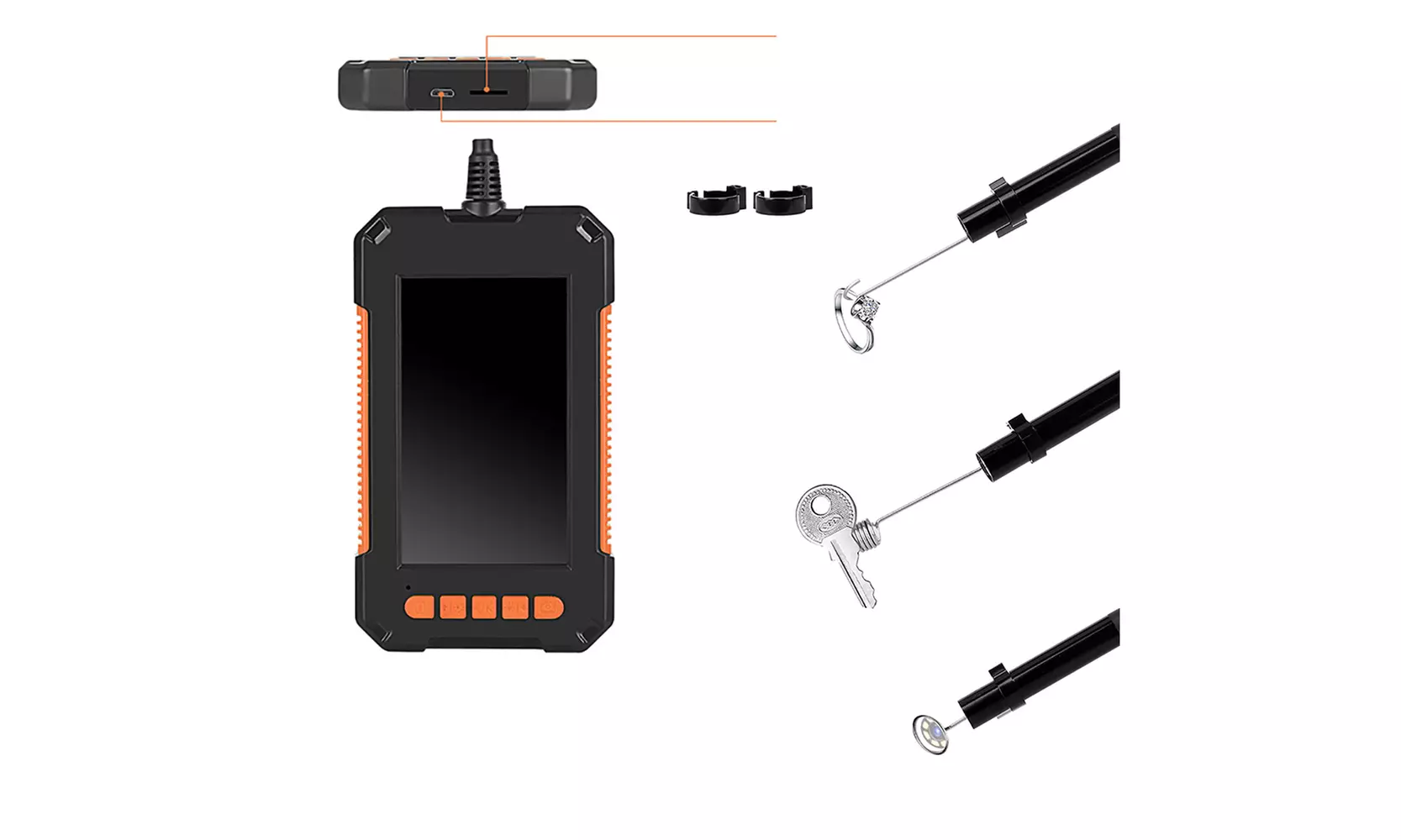Industrial Endoscope Camera 1080P HD 4.3" LCD Screen Borescope Inspection Camera - Second Medium