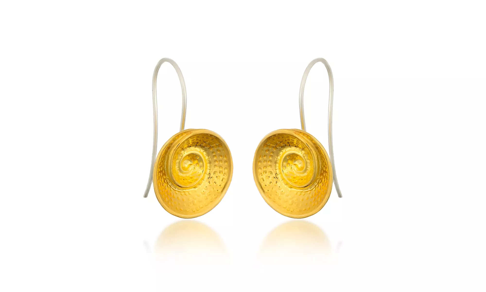 925 Sterling Silver Flower Shape Drop Earrings  - Second Medium