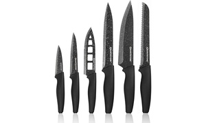 Nutriblade 6 PC Knife Set by Granitestone, Professional Knives - New